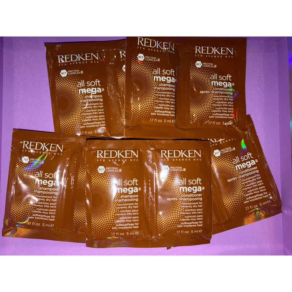 Redken All Soft mega Shampoo and conditioner travel samples
